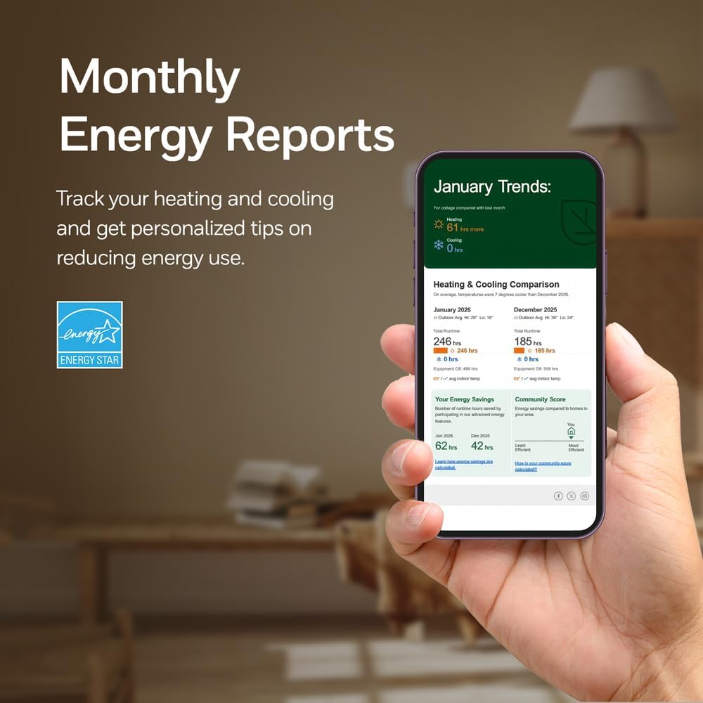 Honeywell Home X7S Smart Thermostat with Advanced Occupancy Sensing and Humidity Control, Black - X7SMC4B - Image 8